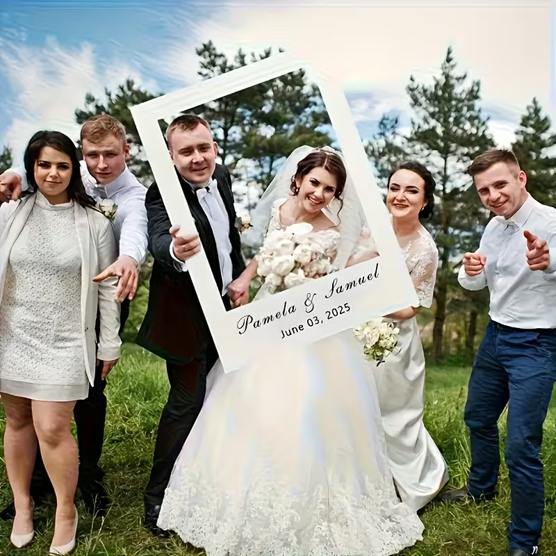 Personalizowana ramka do zdjęć - dekoracje weselne